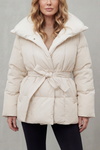 Valeria – Belted Oversized Puffer Coat – Victoria Studio