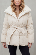 Valeria – Piumino oversize con cintura – Victoria Studio