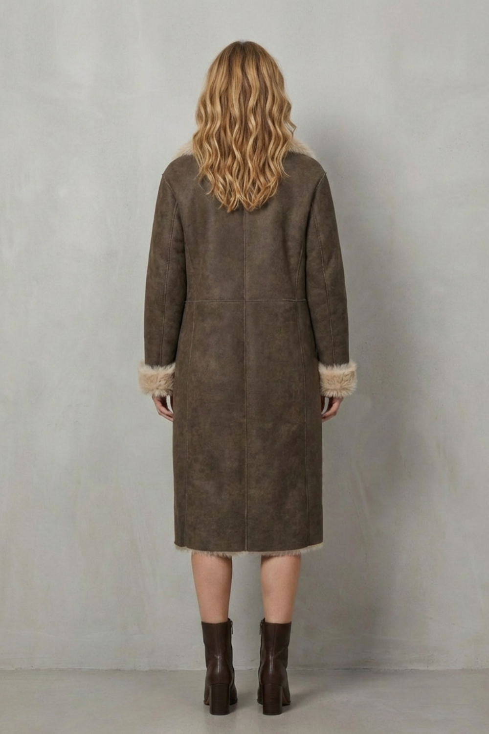 Ophelia – Abrigo reversible efecto borreguito – Victoria Studio